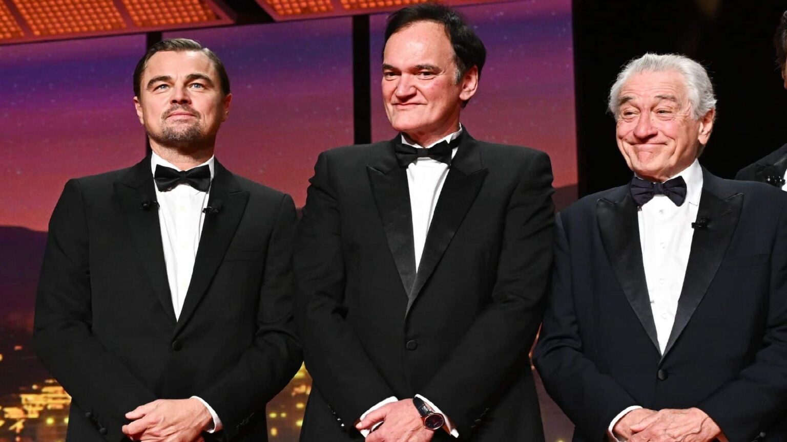 Leonardo DiCaprio Quentin Tarantino e Robert De Niro