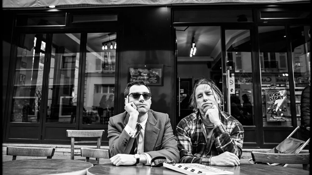 Richard Linklater e Guillaume Marbeck sul set di Nouvelle Vague - ©APR