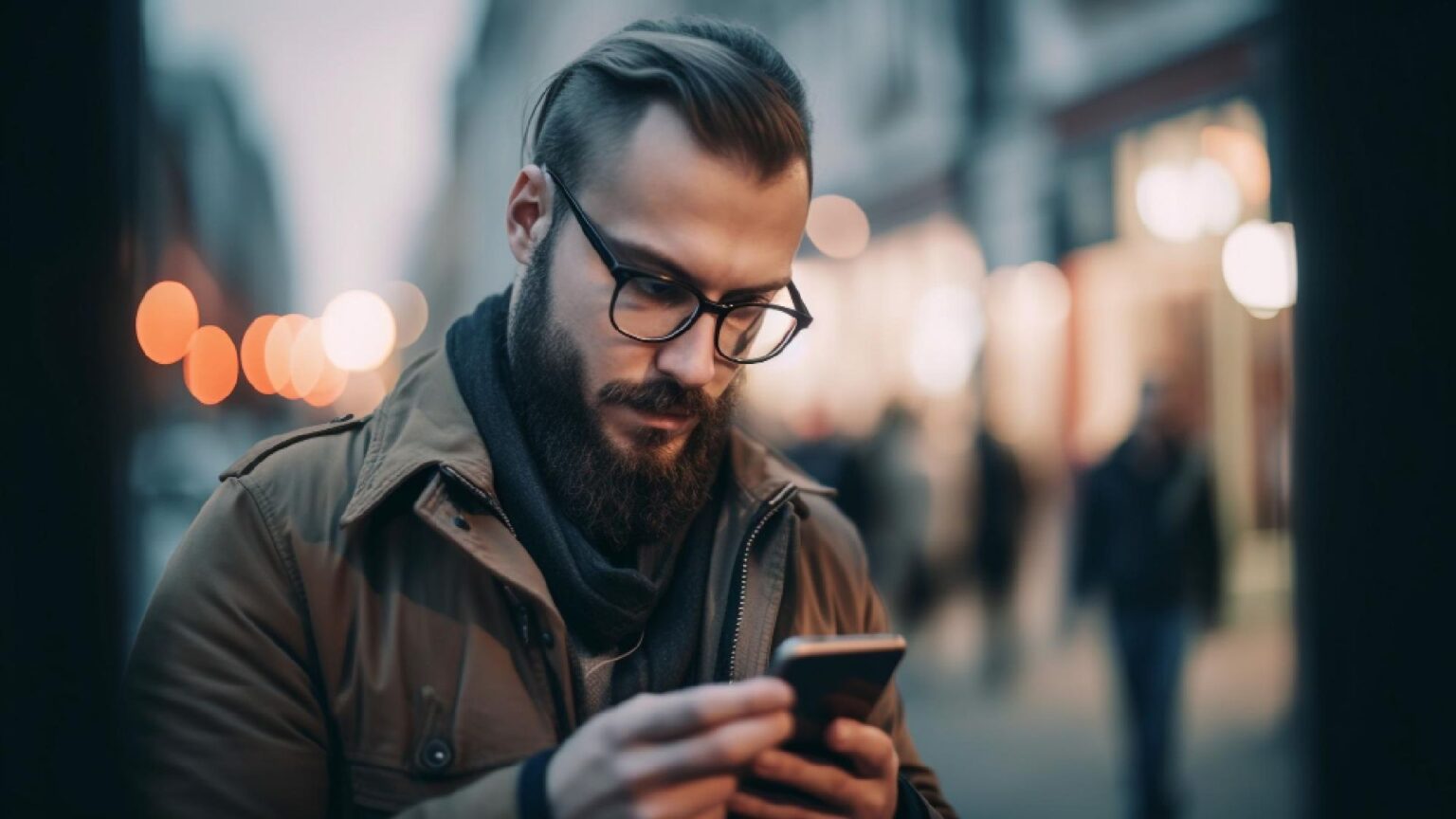 Un uomo al telefono