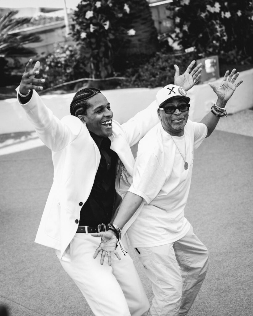 Spike Lee e ASAP Rocky al photocall ufficiale di Highest 2 Lowest a Cannes 2025 (@Giulia Parmigiani per ScreenWorld.it)