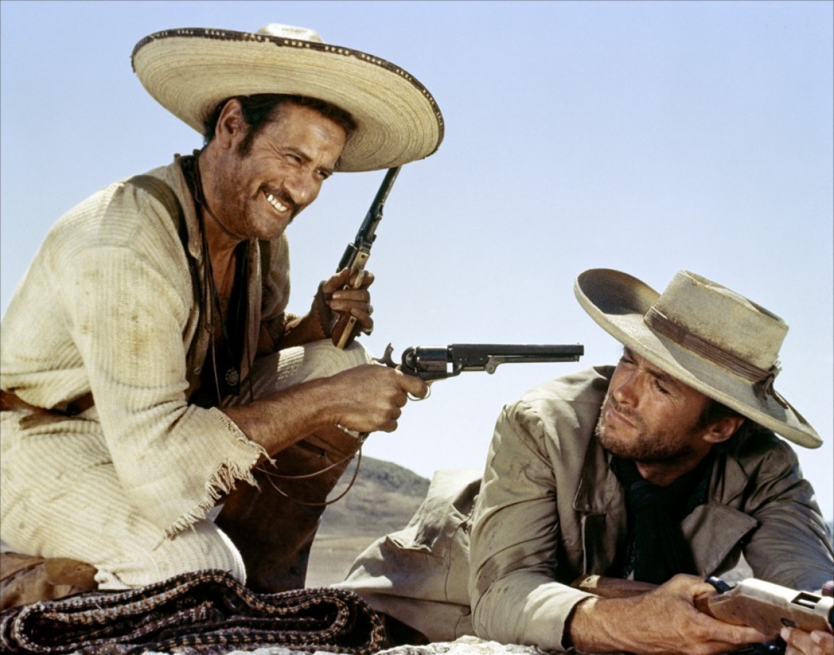 Eli Wallach (Tuco) e Clint Eastwood (Uomo senza nome) in Buono, brutto, cattivo (1966) 