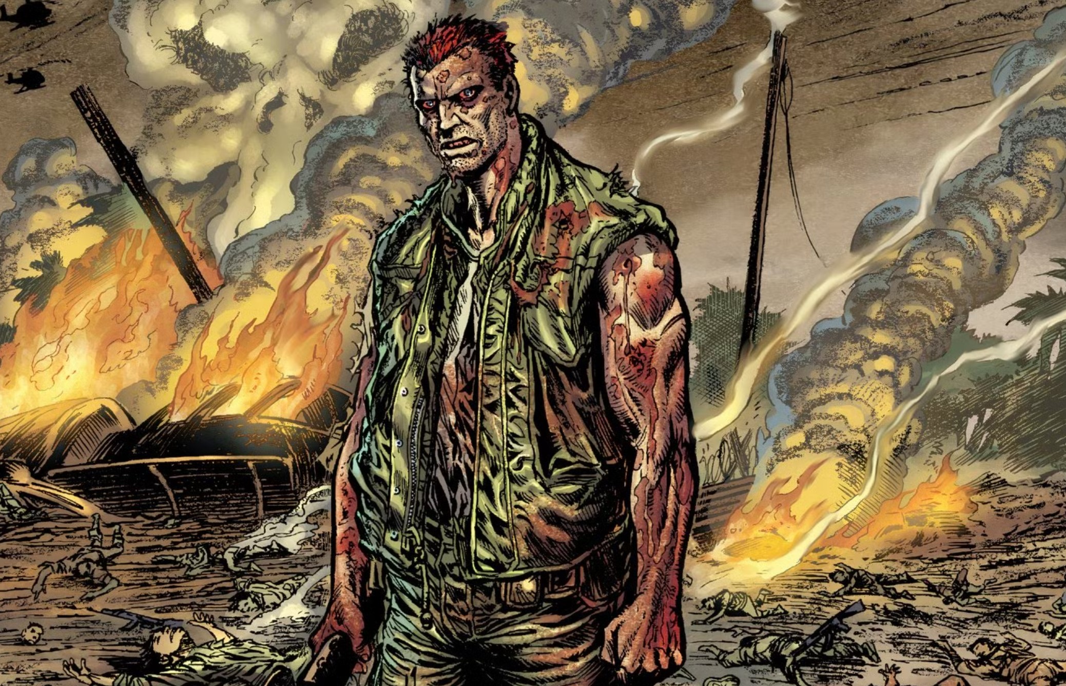 Punisher: Born, disegnato da Darick Robertson