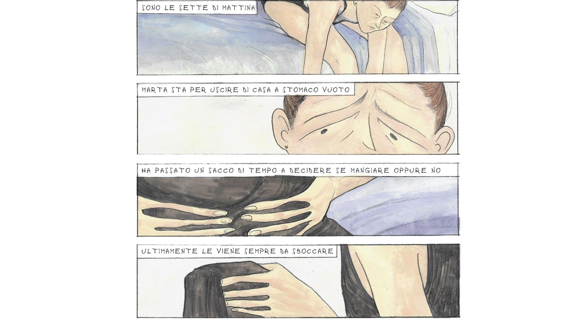 Una delle tavole del fumetto