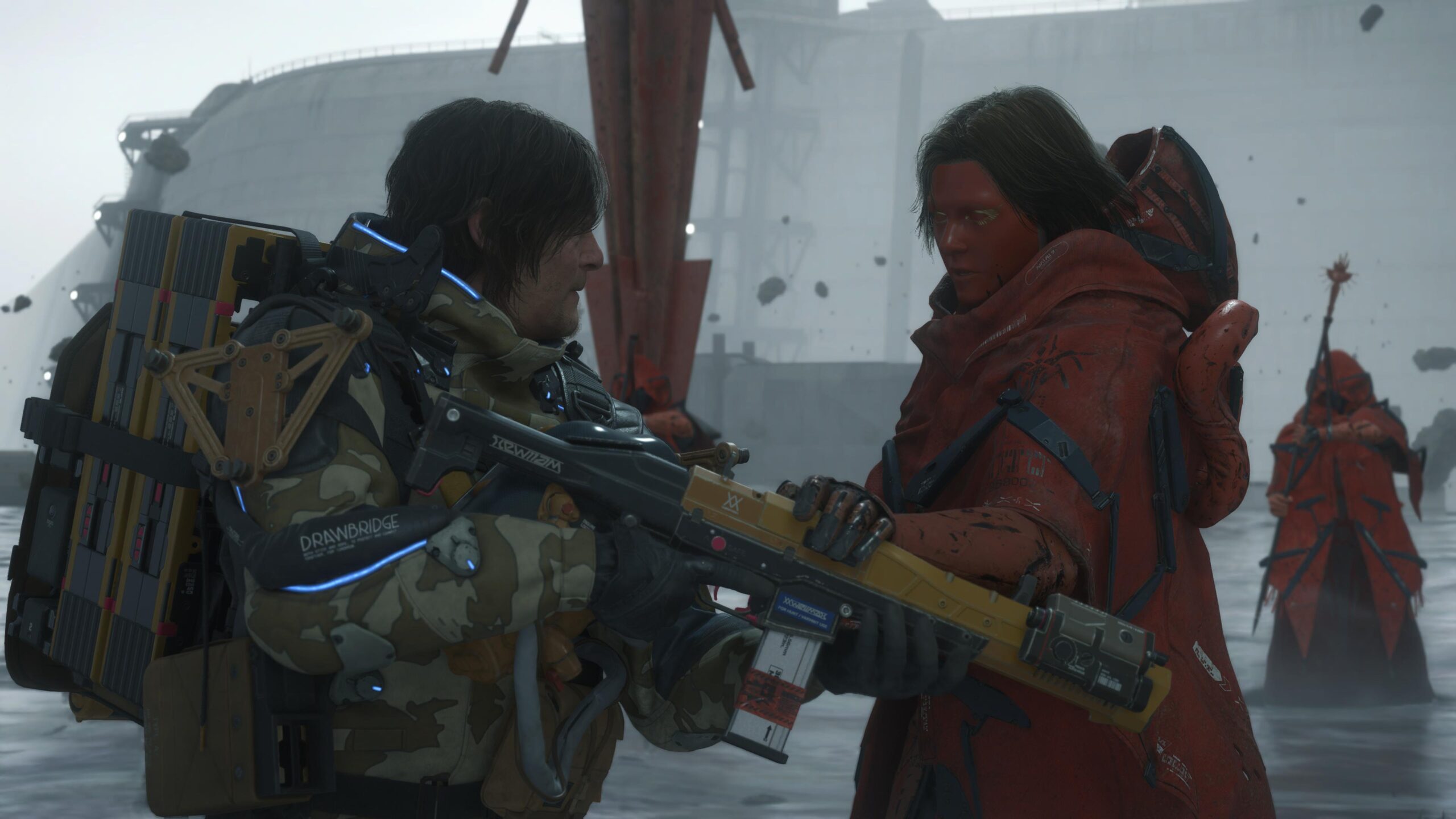 Sam e Higgs in Death Stranding 2 On the Beach