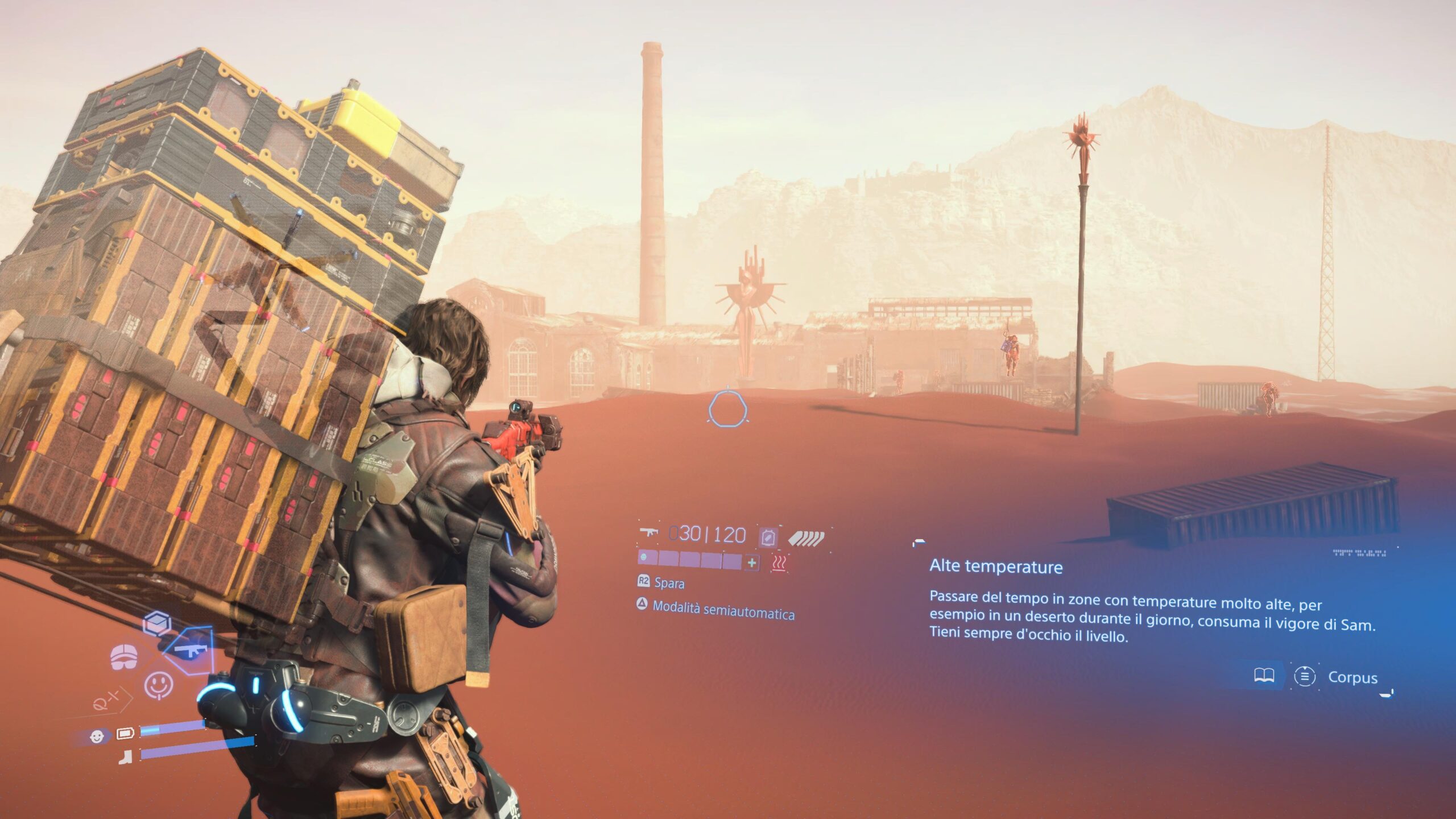 Il deserto dell'Australia in Death Stranding 2 On the Beach