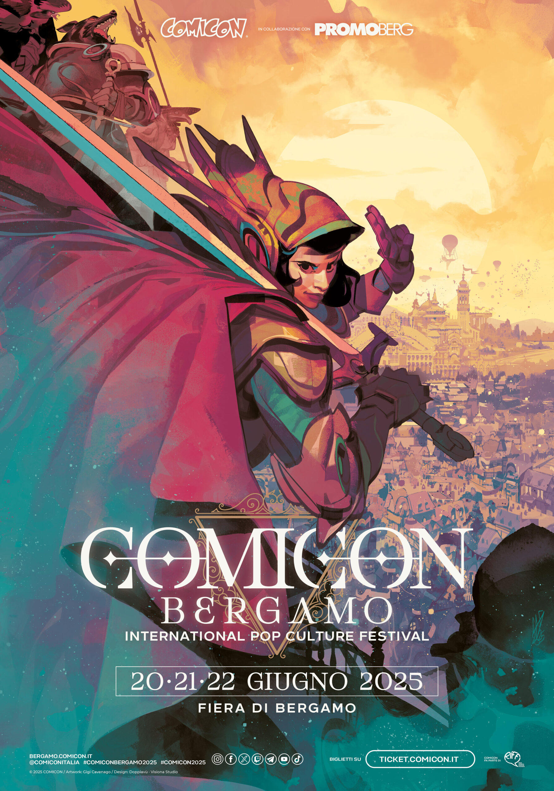 Poster del Comicon Bergamo 2025