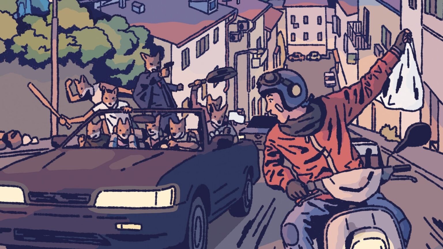 La copertina di Una notte da rider