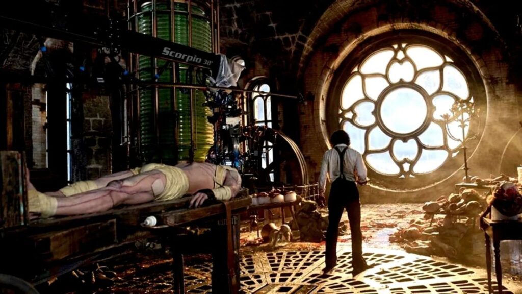 Sul set di Frankenstein