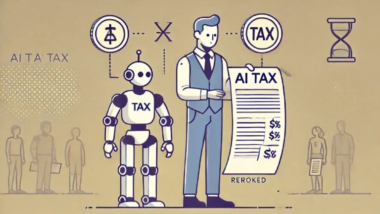 Immagine dell'intelligenza artificiale che paga le tasse