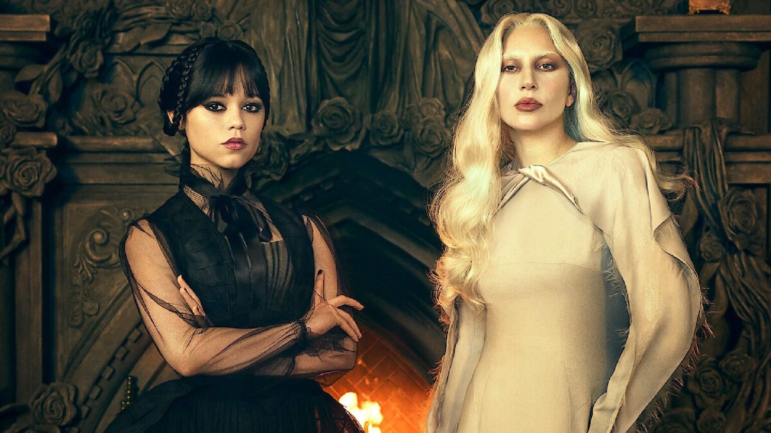 Jenna Ortega e Lady Gaga per Mercoledì 2