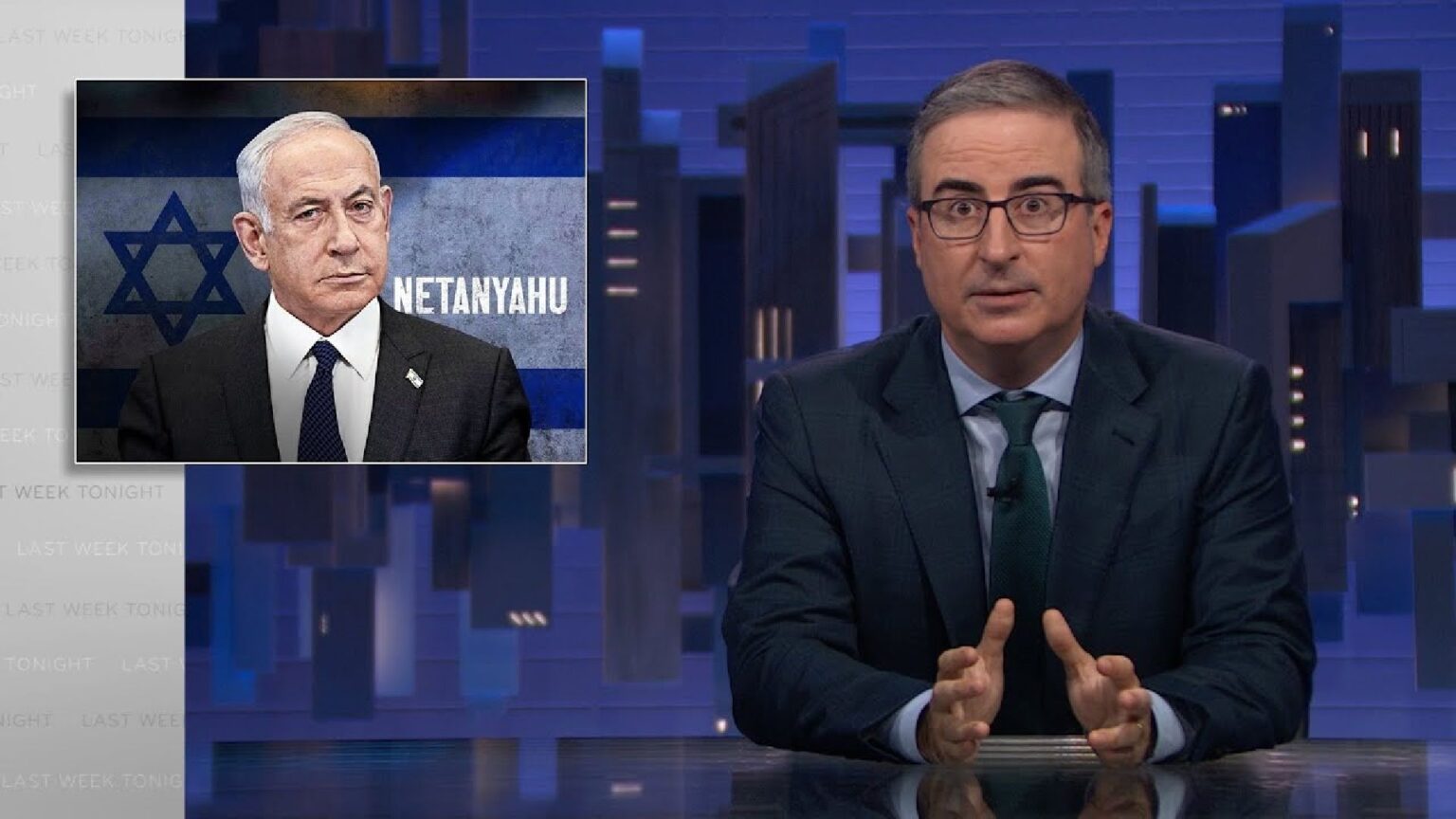 John Oliver in televisione parla di Netanyahu