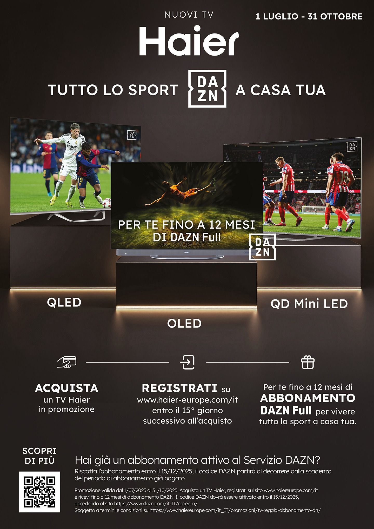Offerta Haier DAZN