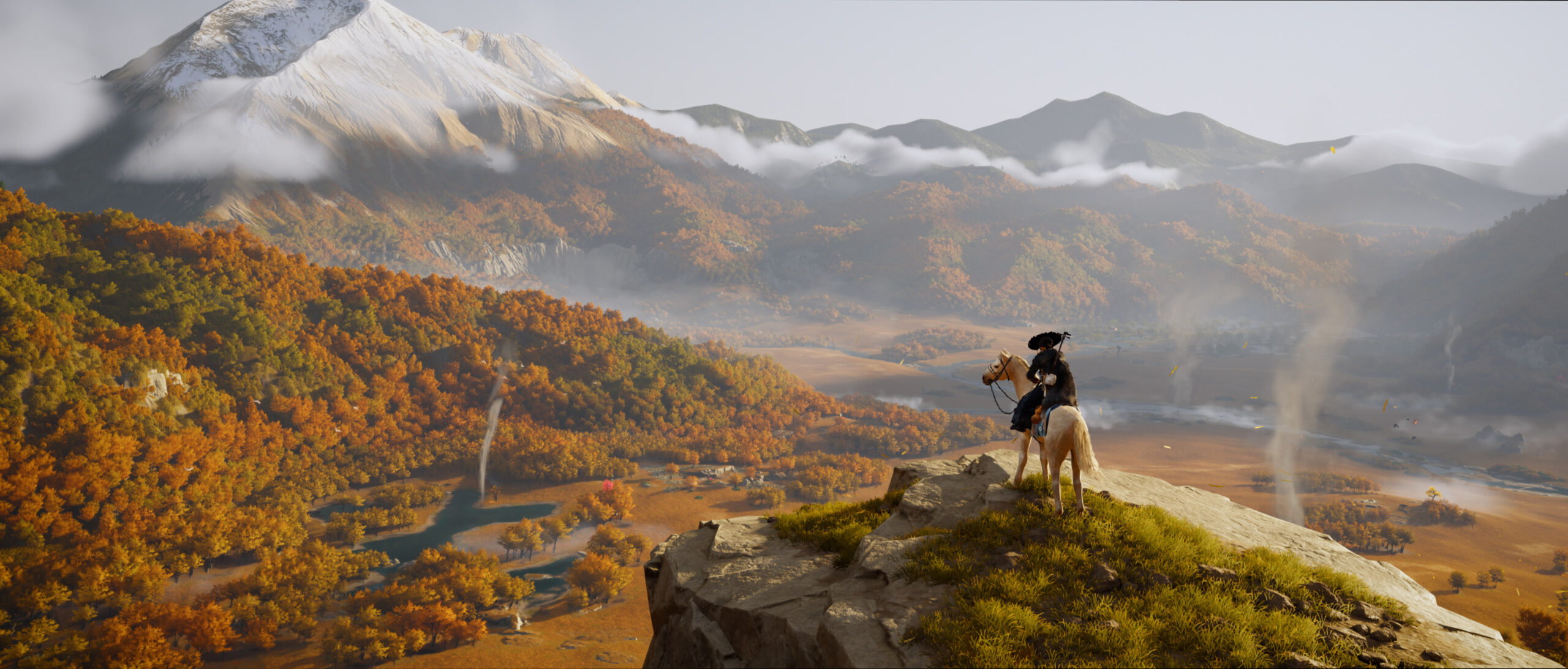 Una vista di Ezo in Ghost of Yōtei