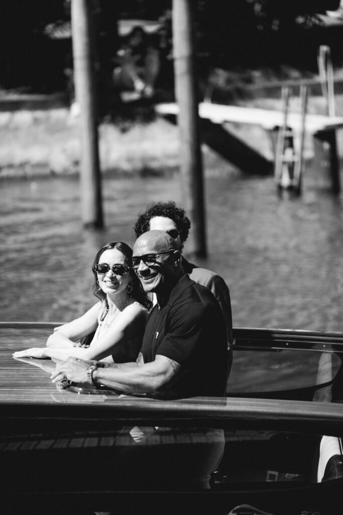 Dwayne Johnson e Emily Blunt allo sbarco al lido di Venezia per la Mostra del cinema di Venezia 82 - © Giulia Parmigiani per ScreenWorld.it