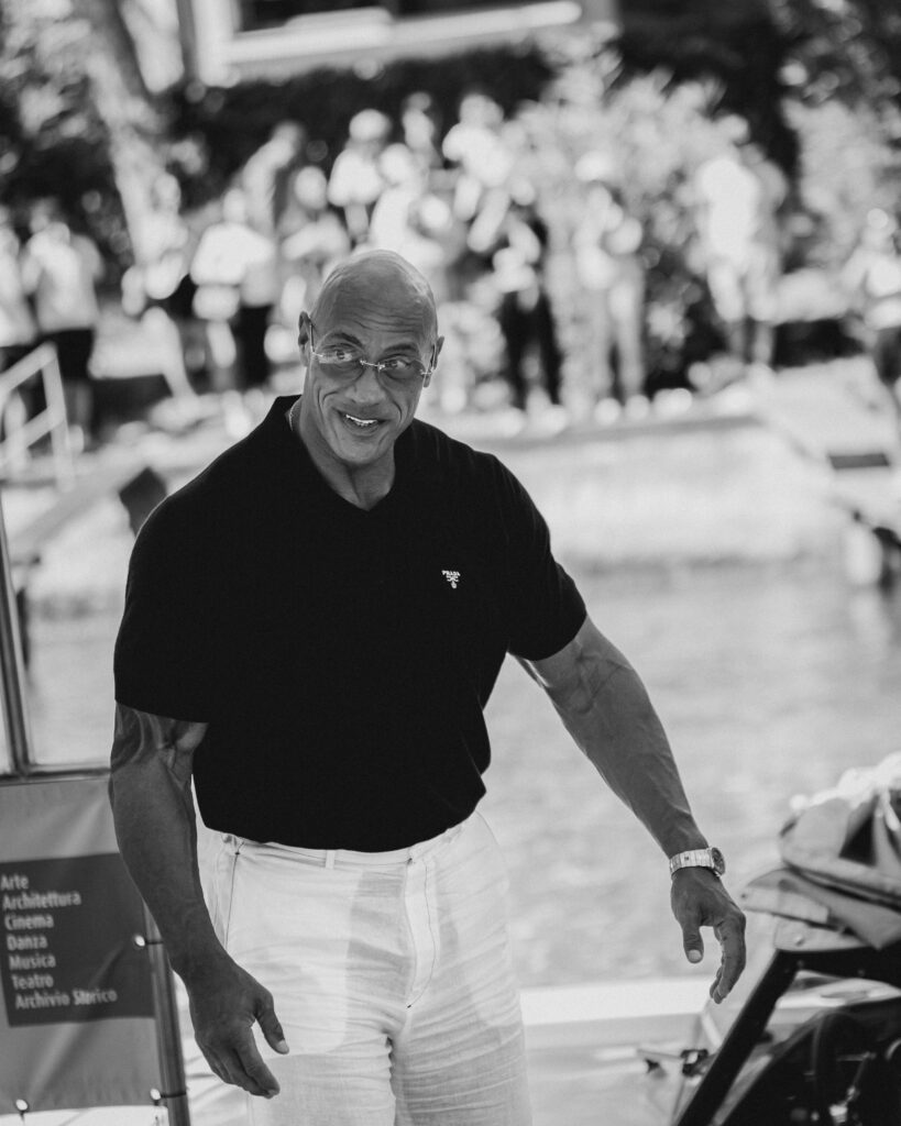 Dwayne Johnson allo sbarco al lido di Venezia per la Mostra del cinema di Venezia 82 - © Giulia Parmigiani per ScreenWorld.it