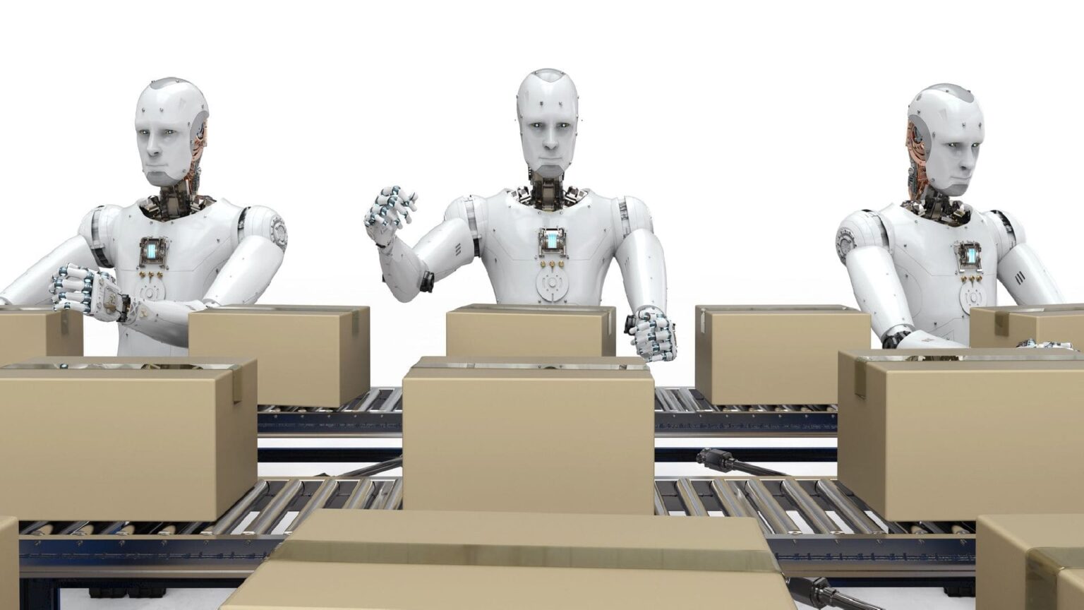 Robot controllati dall'intelligenza artificiale lavorano per Amazon