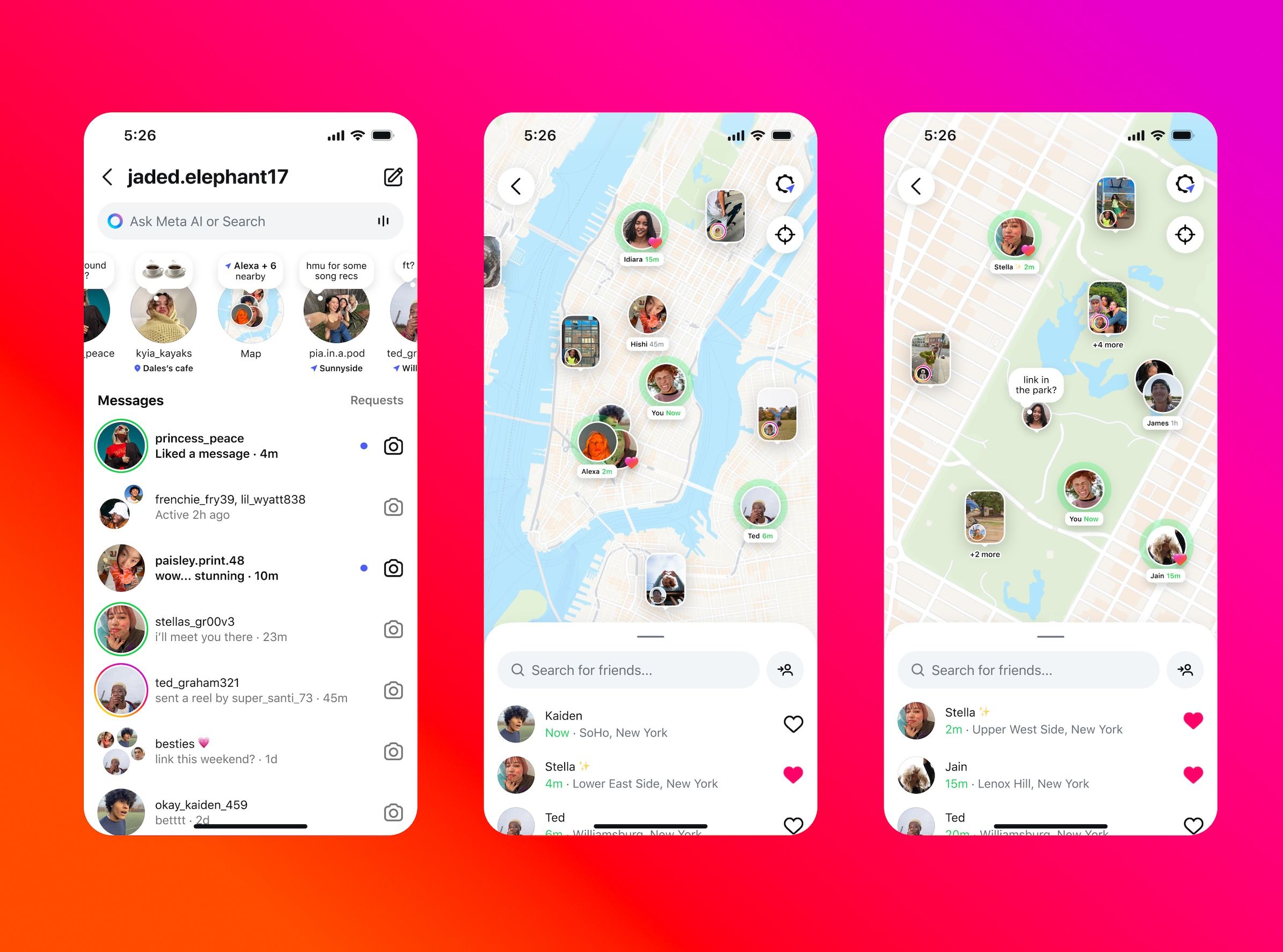Funzionalità di Instagram Map