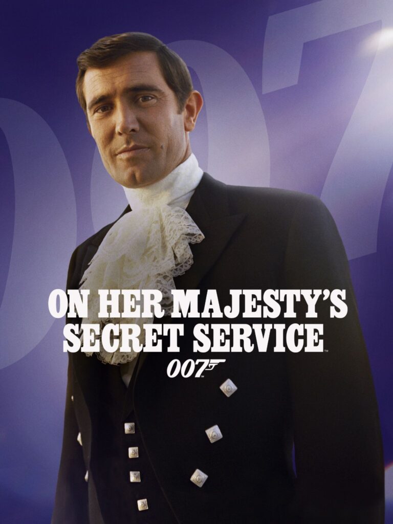 Il poster di Al Servizio di sua maestà con George Lazenby