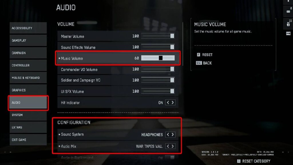 Impostazioni volume su Battlefield 6