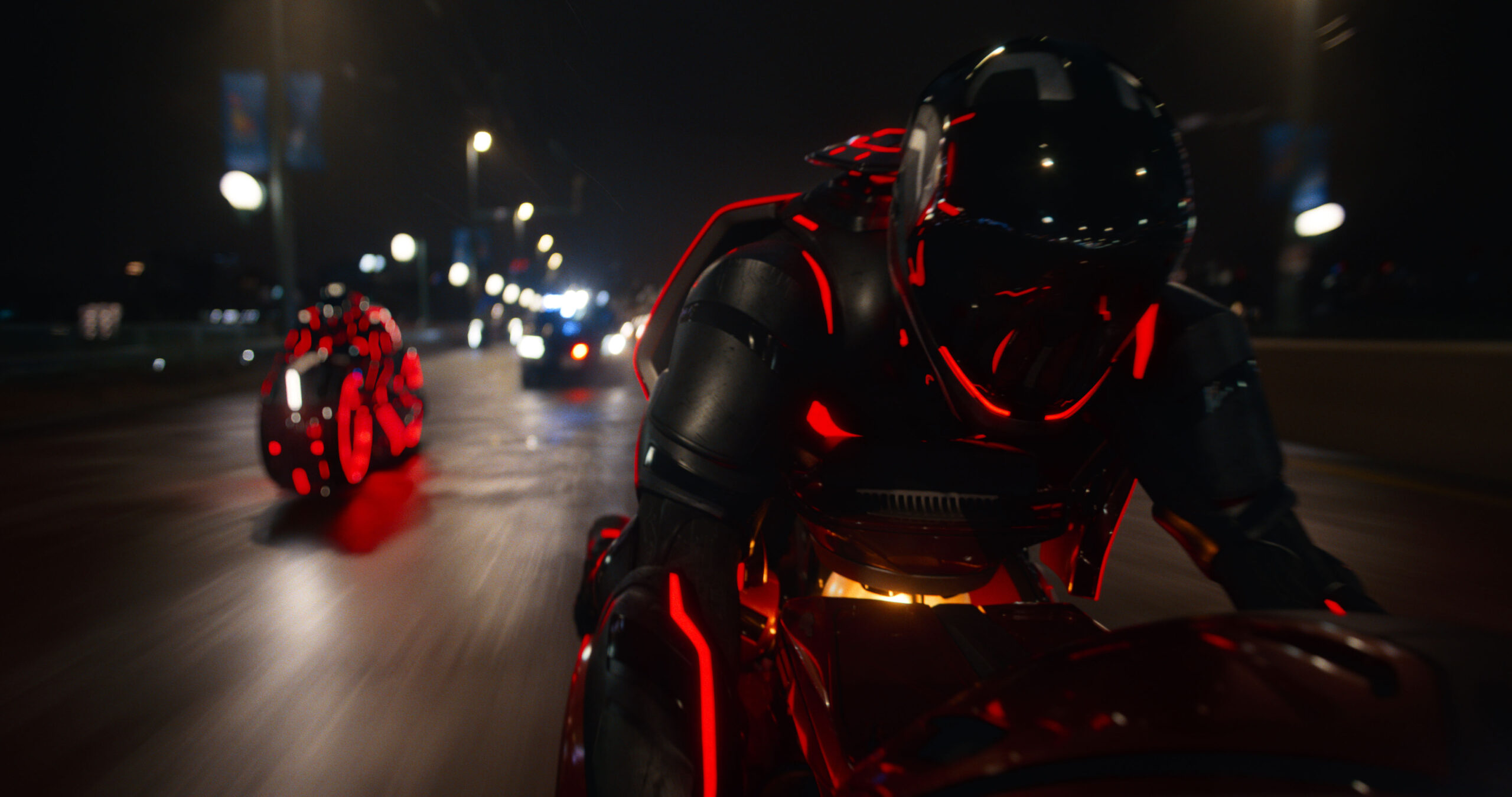 Corsa sui motocicli in Tron Ares