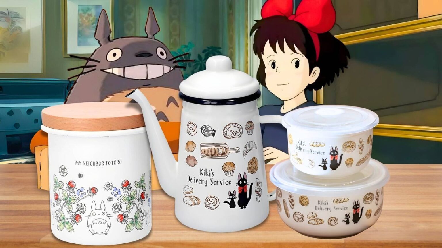Merchandising di Totoro e Kiki Consegne a Domicilio