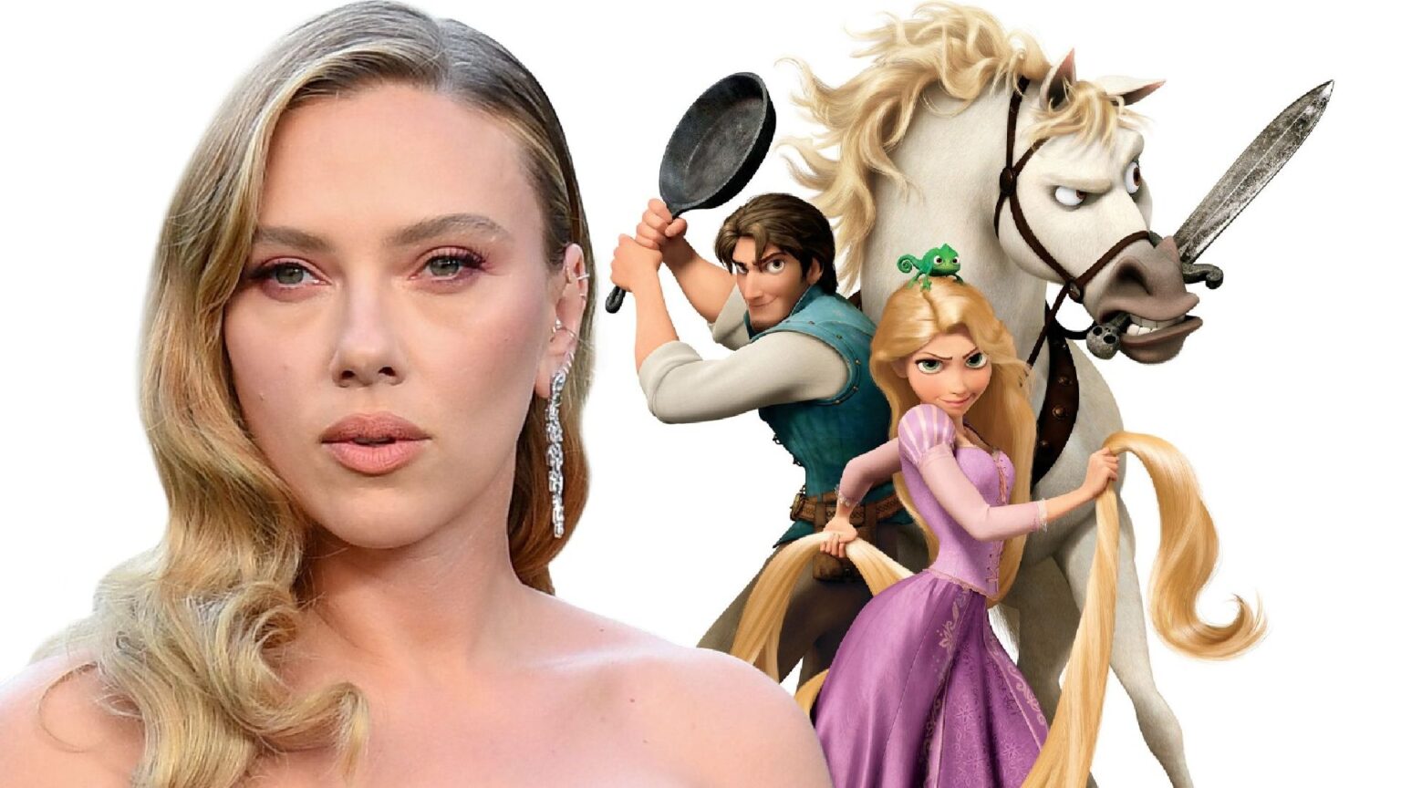 Scarlett Johansson e Rapunzel