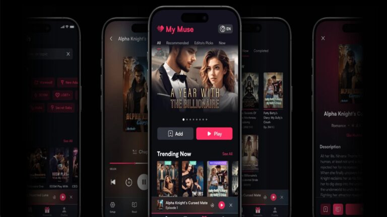Schermata dell'app My Muse di Holywater