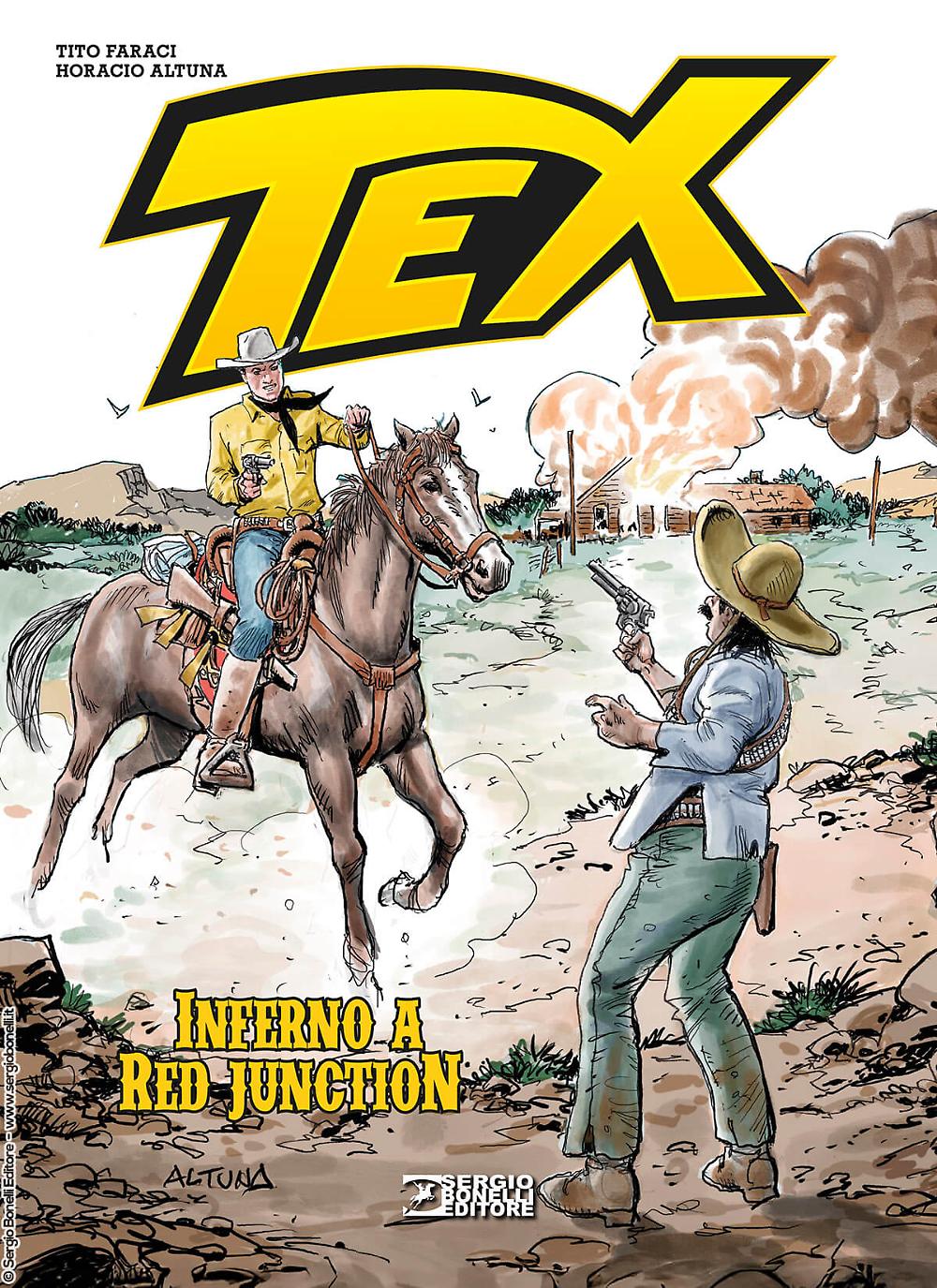 cover di Tex: inferno a red junction