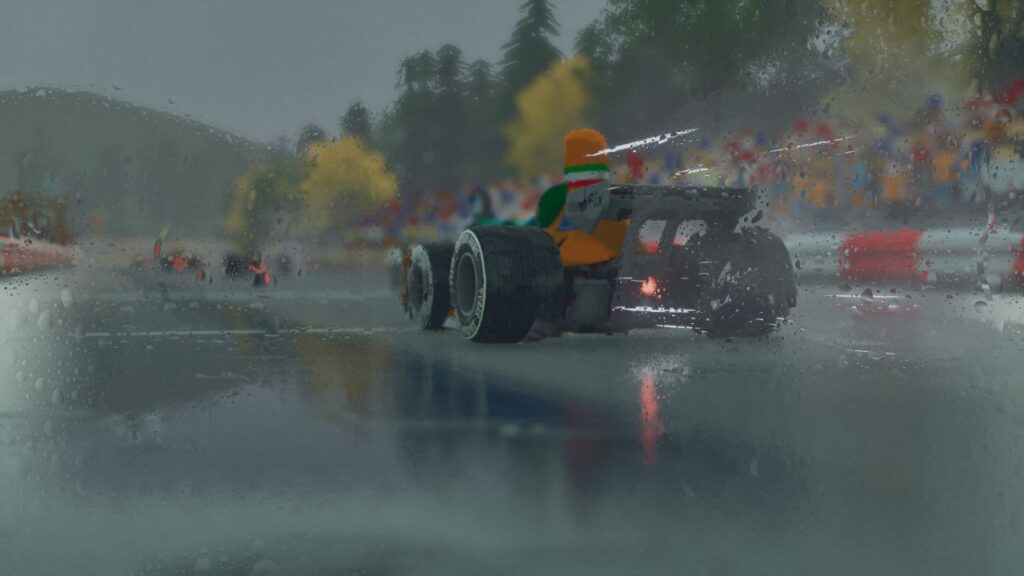 Gara sul bagnato in Formula Legends