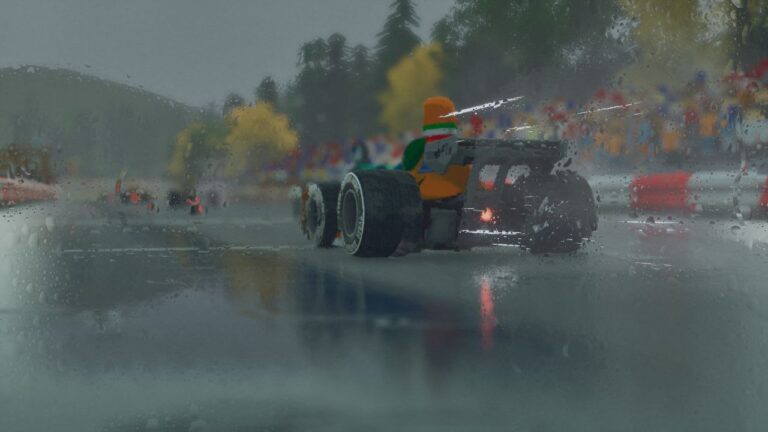 Gara sul bagnato in Formula Legends