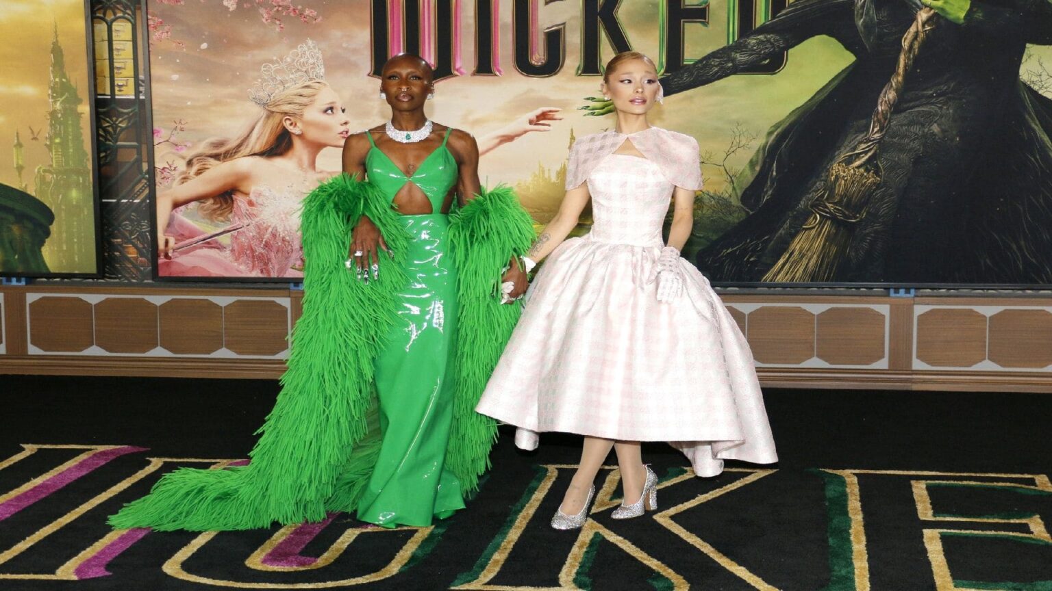 Cynthia Erivo e Ariana Grande alla premiere di Wicked