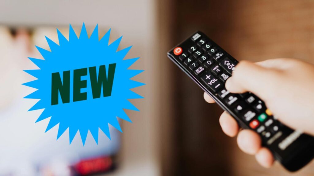 telecomando tv scritta new