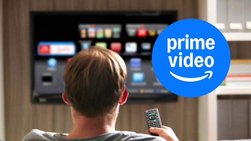 prime video logo uomo guarda tv