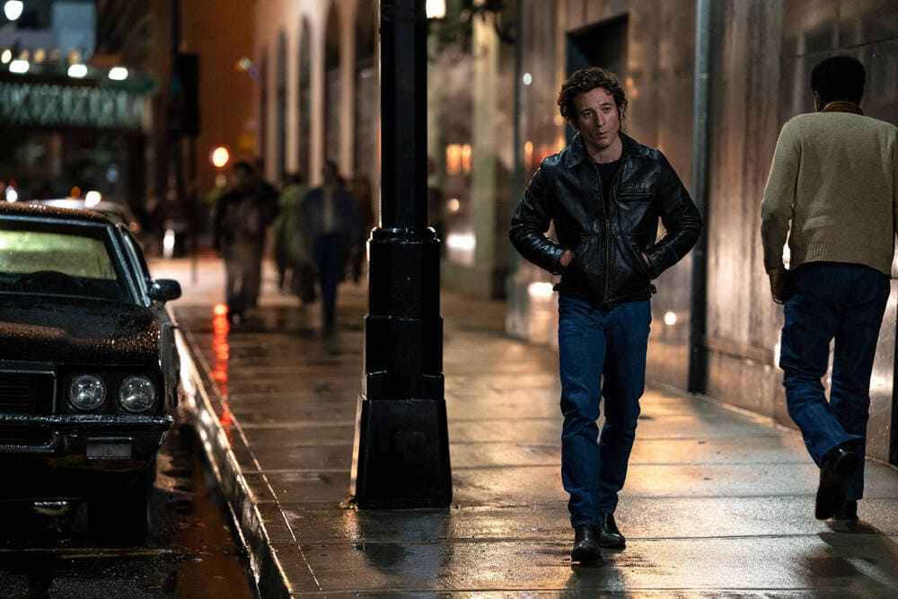Jeremy Allen White in una scena di Springsteen: Deliver Me From Nowhere 
