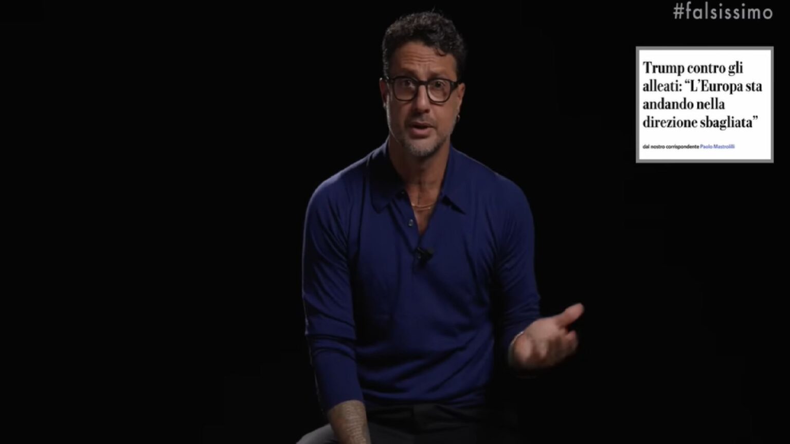 Fabrizio Corona a Falsissimo