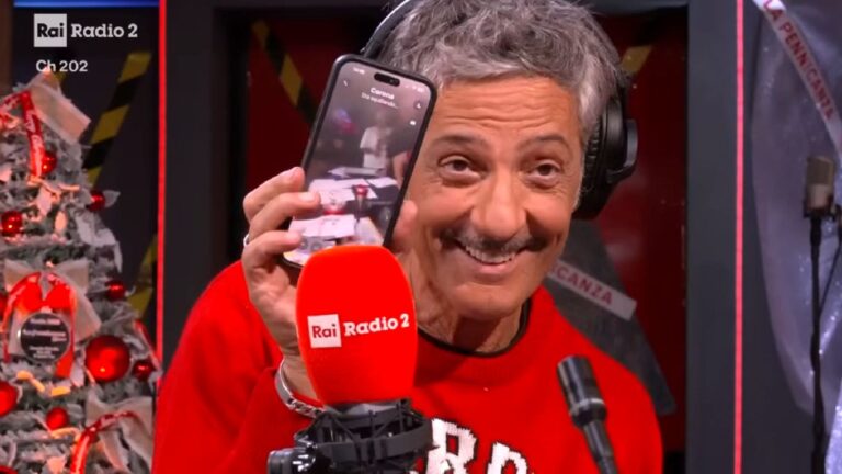 Fiorello ospita Fabrizio Corona in diretta