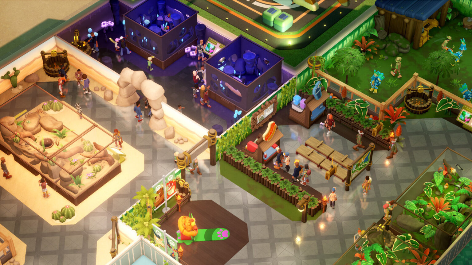 Una schermata di Two Point Museum Zooseo