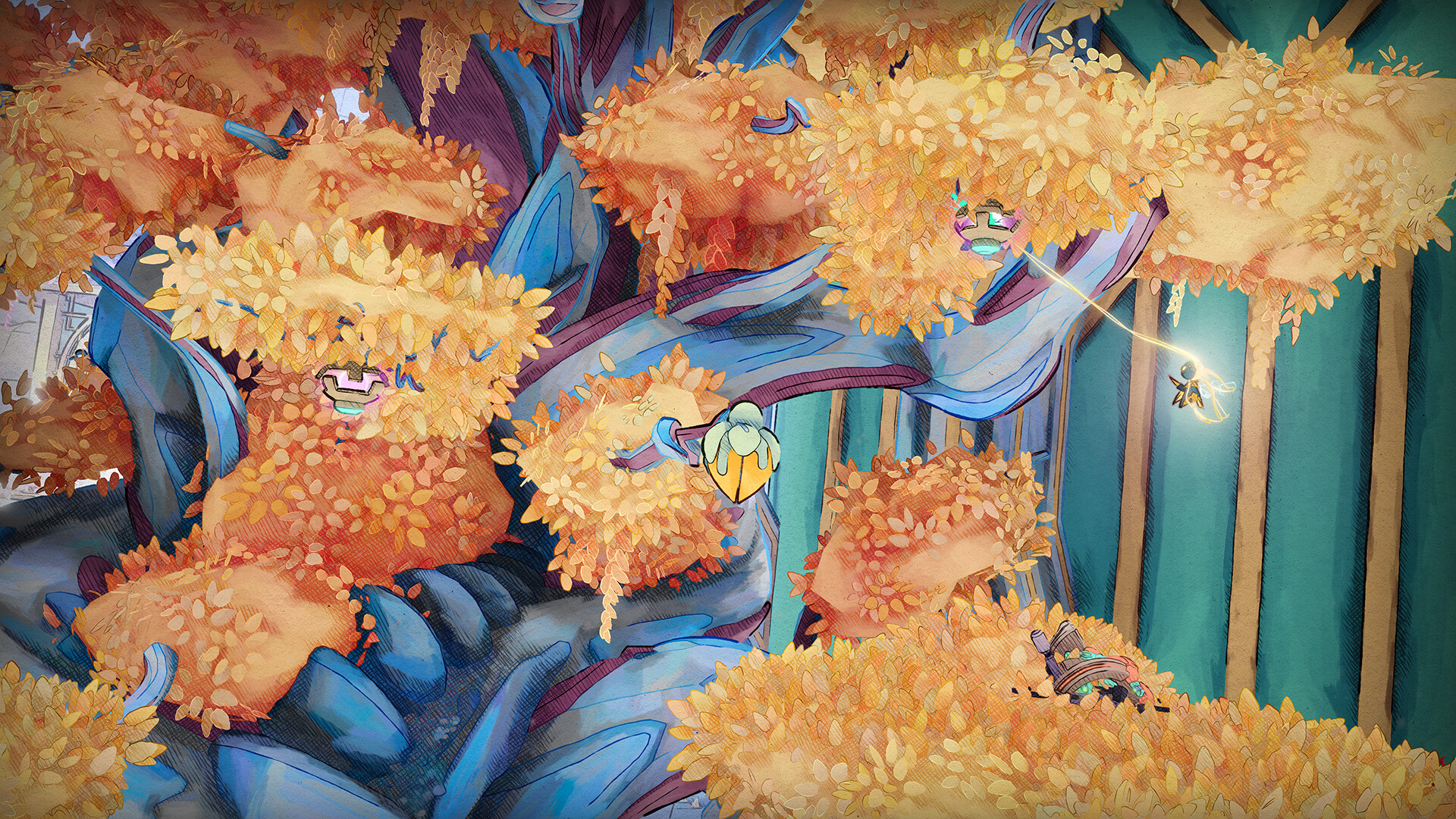 Una sequenza di gioco di MIO Memories in Orbit