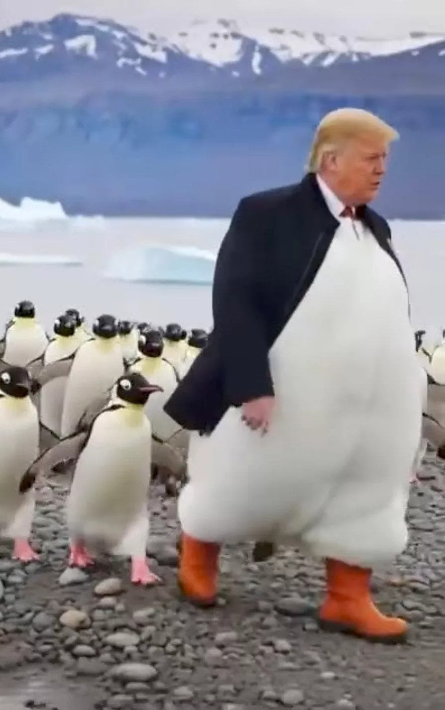 Meme su Donald Trump e i pinguini