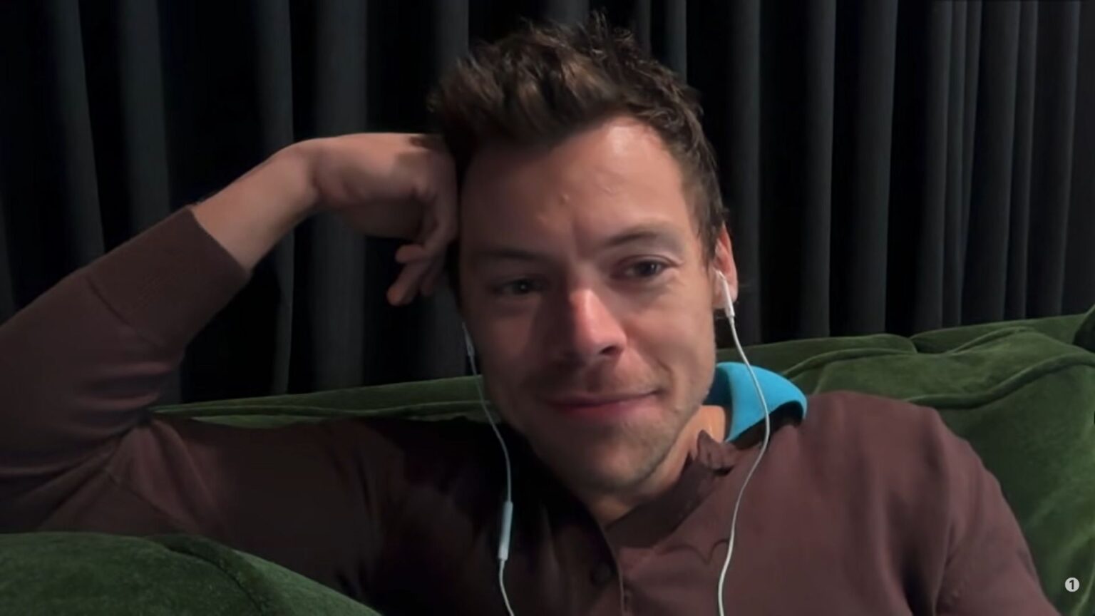 Harry Styles durante una intervista