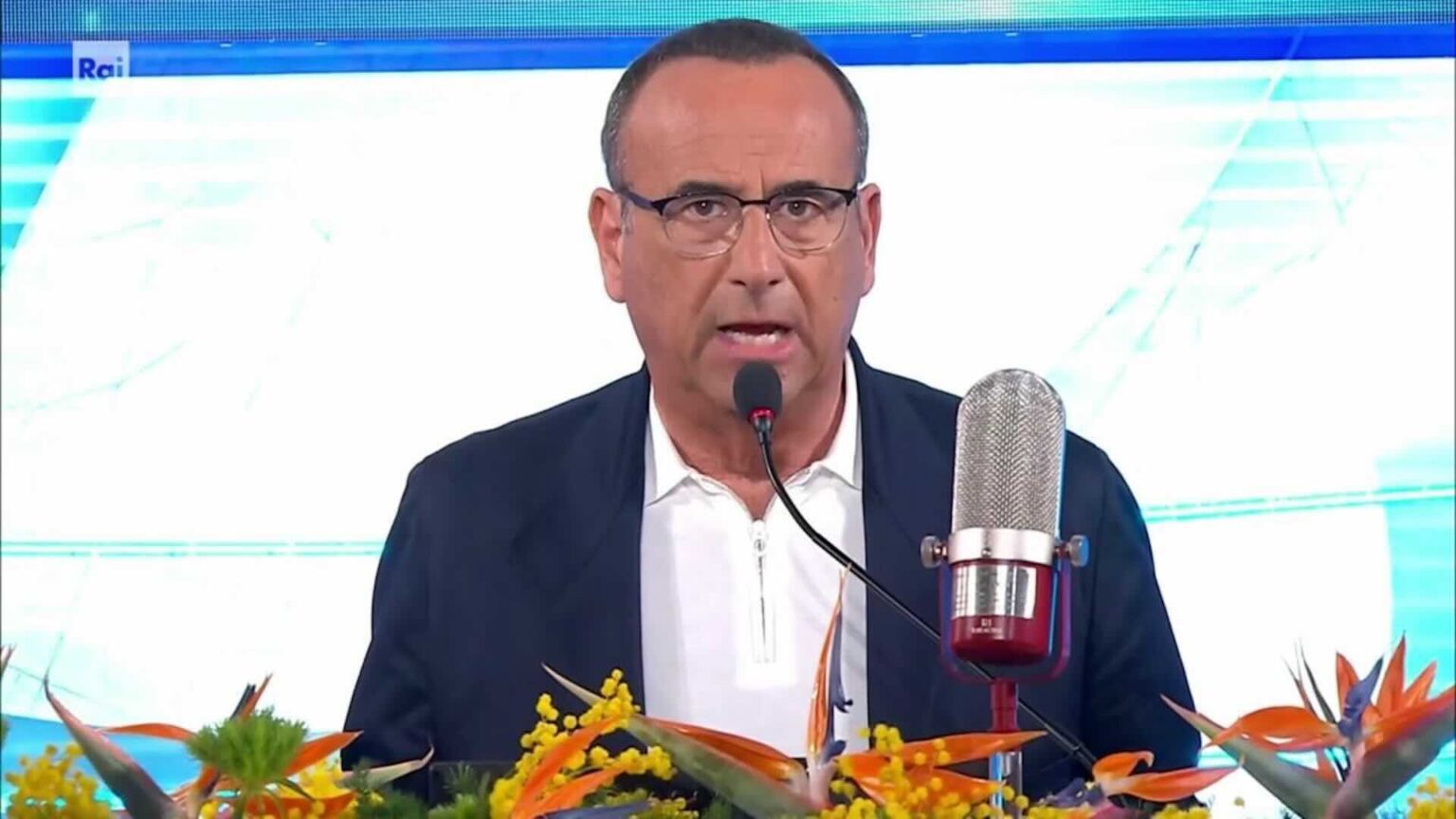Carlo Conti a Sanremo 2026