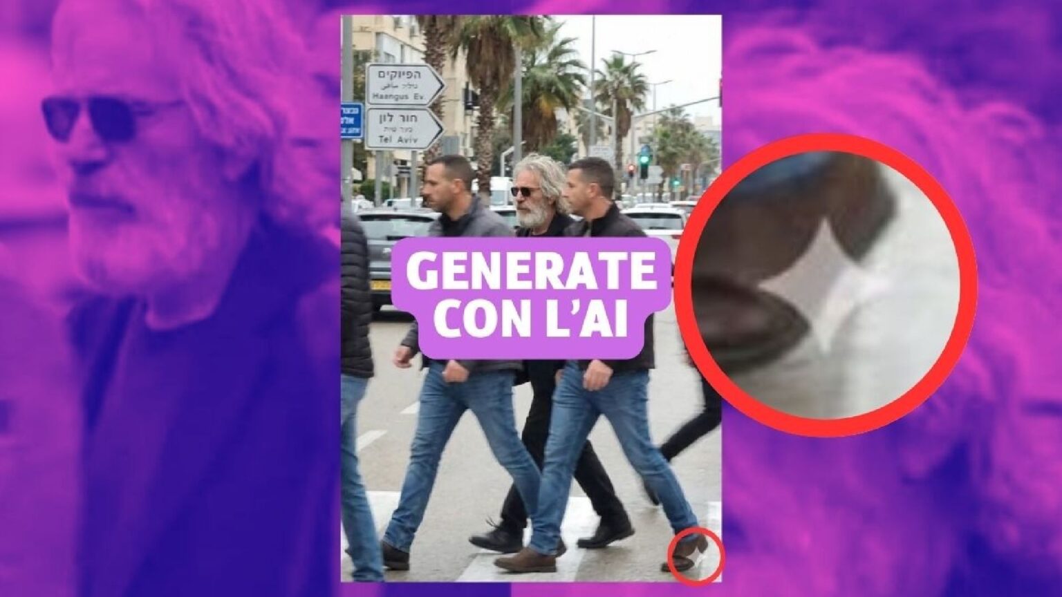 Epstein vivo, avvistato a Tel Aviv: l’immagine è generata dall’IA, ecco le prove definitive Foto virale fake Jeffrey Epstein