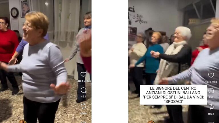 Le nonne di Ostuni ballano Sal Da Vinci e conquistano 400mila visualizzazioni in poche ore Le anziane di Ostuni ballano Sal Da Vinci