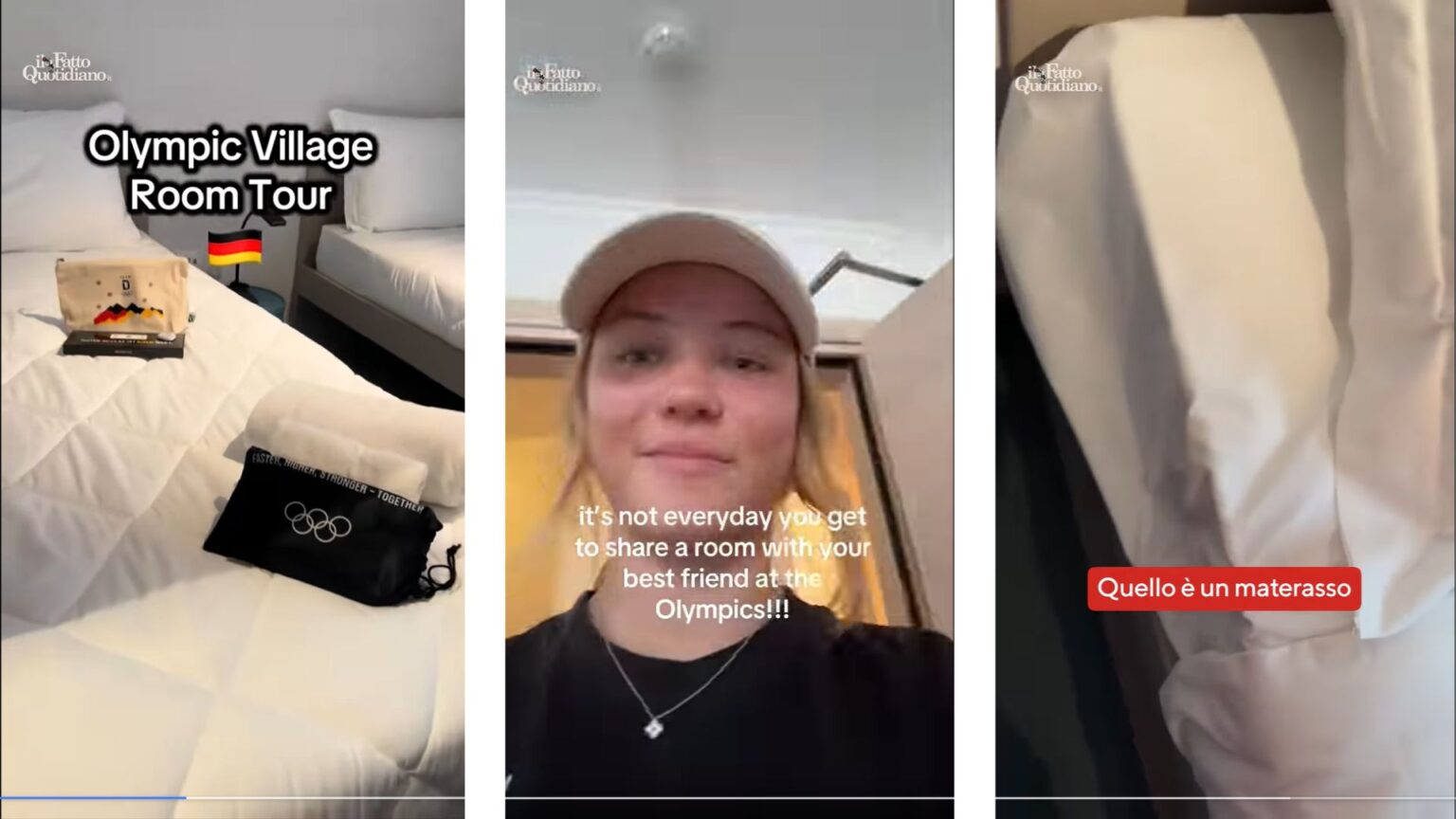 Olimpiadi 2026, il villaggio atleti è un sogno: camere enormi e bagni finestrati, “Altro che Parigi!” l’ironia sui letti di cartone diventati virali alle Olimpiadi di Parigi del 2024