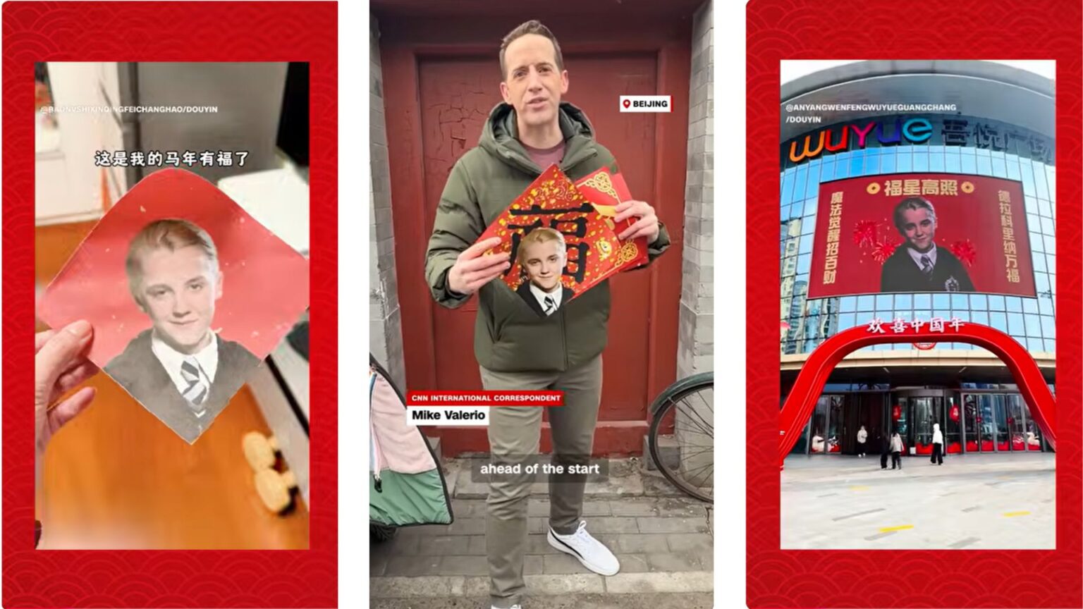 Draco Malfoy è diventato il portafortuna del nuovo anno