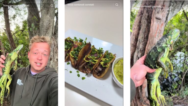 Gray Davis in un video spiega come cucinare un'iguana