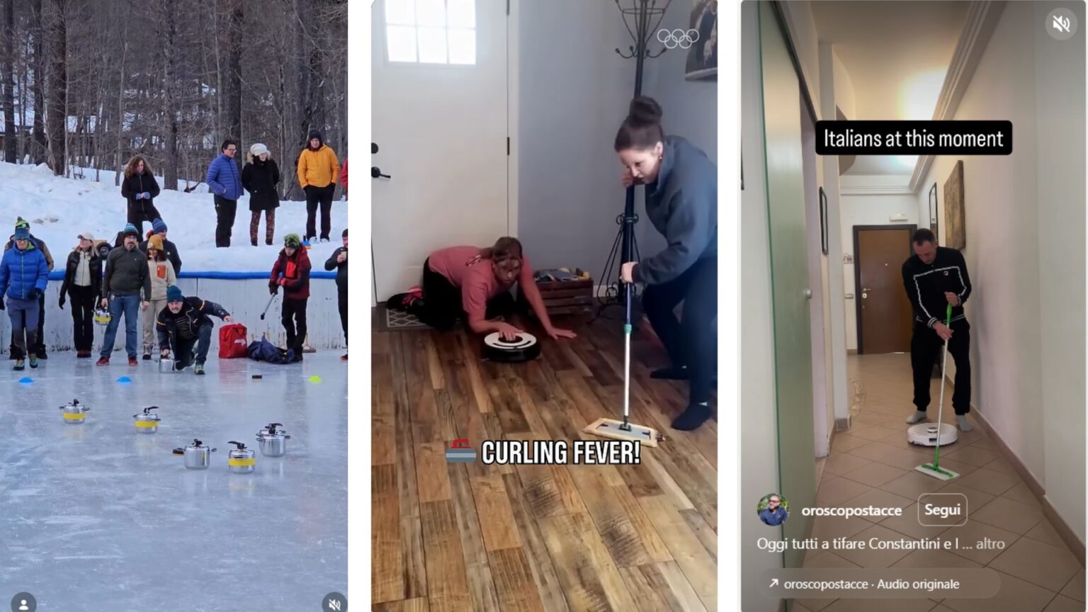 La curling mania in Italia spopola sui social