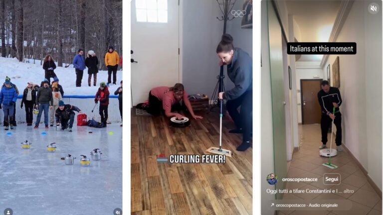 La curling mania in Italia spopola sui social