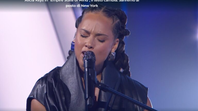 Alicia Keys a Sanremo 2026