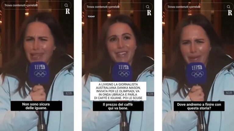 Olimpiadi 2026, lo scivolone (alcolico) è virale: la gaffe in diretta manda il web in corto circuito Una giornalista racconta le Olimpiadi Milano-Cortina da ubriaca